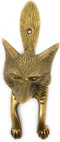 img 4 attached to 🦊 Madison Bay Fox Head Door Knocker: Exquisite Textured Brass, 6 Inches Tall - Enhance Your Entryway!