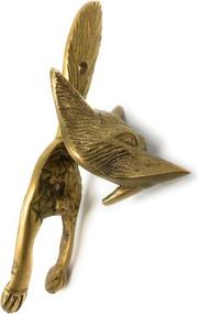 img 2 attached to 🦊 Madison Bay Fox Head Door Knocker: Exquisite Textured Brass, 6 Inches Tall - Enhance Your Entryway!