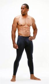 img 3 attached to 🏋️ DevOps Men's Thermal Compression Pants: Ultimate Athletic Leggings Base Layer Bottoms (2 Pack)