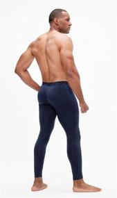 img 2 attached to 🏋️ DevOps Men's Thermal Compression Pants: Ultimate Athletic Leggings Base Layer Bottoms (2 Pack)