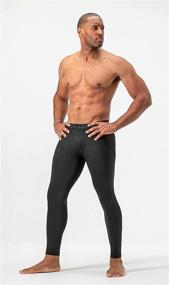 img 1 attached to 🏋️ DevOps Men's Thermal Compression Pants: Ultimate Athletic Leggings Base Layer Bottoms (2 Pack)