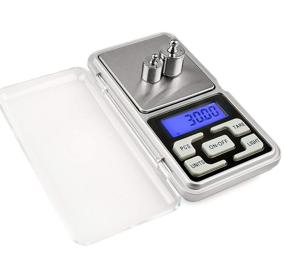 img 4 attached to Meichoon Digital Jewelry Scale: Precision Steelyard for Gems & Jewelry - Pocket Size, 1.1lb/500g Capacity (0.01g)