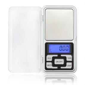img 3 attached to Meichoon Digital Jewelry Scale: Precision Steelyard for Gems & Jewelry - Pocket Size, 1.1lb/500g Capacity (0.01g)