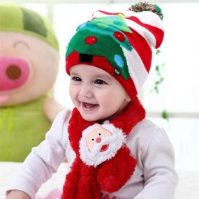 img 1 attached to 🎅 OurWarm LED Christmas Beanie: Light Up Winter Snow Hat with 6 Colorful LED Lights