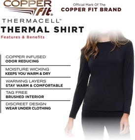 img 3 attached to Copper Fit Womens Sleeve Thermal