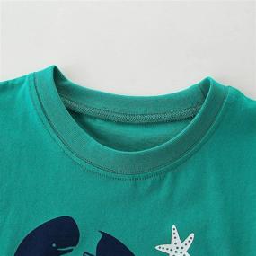 img 2 attached to IjnUhb Toddler Boy Clothes: Cartoon Cotton Summer Set 👕 2-7 Year | Short Sleeve T-Shirt and Shorts Kids Outfit