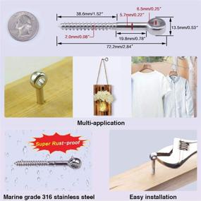 img 3 attached to 🔩 Muzata Pack Terminal Wood Screw: Rugged and Reliable Fasteners for Woodworking Projects