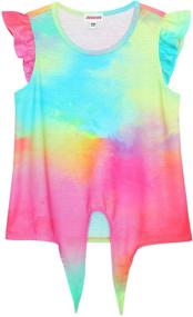 img 2 attached to JESKIDS Sleeve Shirts Lantern Cosmic Girls' Clothing in Tops, Tees & Blouses