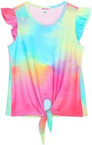 img 4 attached to JESKIDS Sleeve Shirts Lantern Cosmic Girls' Clothing in Tops, Tees & Blouses