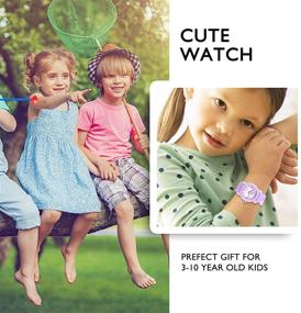 img 2 attached to Cute Waterproof Silicone Kids Watch for 3-10 Year Old Girls: 3D Cartoon Design, Toddler Wrist Watch