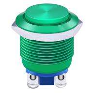 🌊 twidec 19mm waterproof green metal shell momentary raised top push button switch - 3a/12~250v spst 1no start button for car modification switch | quality assurance for 1 year - m-19-g-g logo