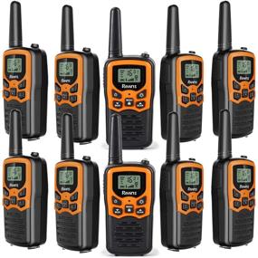 img 4 attached to Rivins Walkie Talkies For Adults Long Range 10 Pack 2-Way Radios Up To 3 Miles Range In Open Field 22 Channel FRS Walkie Talkies UHF Handheld Walky Talky (10 Pack)