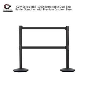 img 3 attached to Retractable Barrier Stanchion Black IRBB 100D