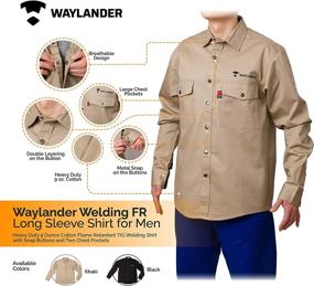 img 1 attached to 🔥 Ultimate Protection: Waylander Welding Flame Resistant Sleeve - Defend Yourself Like a Pro!