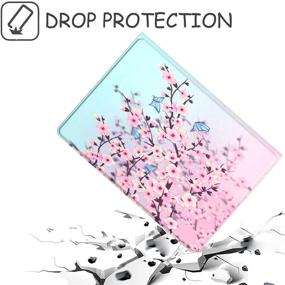 img 1 attached to Premium Cherry Leather Case for USTY Galaxy Tab A 8.0 2019 T290 T295 - Slim Stand Folio Cover