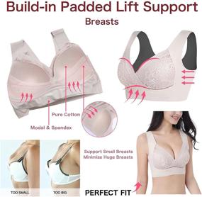 img 1 attached to 🩺 Comfortable Bralettes for Seamless and Wire-free Smoothing in Women's Lingerie, Sleepwear & Lounge
