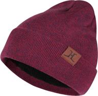 🧣 fz fantastic zone winter warm beanie: soft knit hat for men & women with fleece lining logo