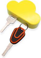 🔑 meyerascal yellow cloud magnetic key holder: creative ornament with strong magnetic force, hang multiple keys easily! логотип