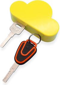 img 4 attached to 🔑 Meyerascal Yellow Cloud Magnetic Key Holder: Creative Ornament with Strong Magnetic Force, Hang Multiple Keys Easily!