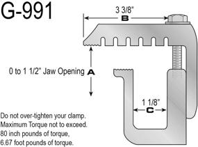 img 2 attached to 🔩 Зажим GCi G-991 для грузовиков Ford Super Duty - создан из премиального структурного алюминия для улучшенного качества и прочности.