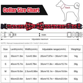 img 1 attached to PEDOMUS Christmas Collar Adjustable Cotton