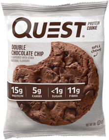img 1 attached to 🍪 High Protein Double Chocolate Chip Protein Cookie by Quest Nutrition - Low Carb, 12 Count