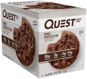 img 3 attached to 🍪 High Protein Double Chocolate Chip Protein Cookie by Quest Nutrition - Low Carb, 12 Count