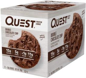 img 2 attached to 🍪 High Protein Double Chocolate Chip Protein Cookie by Quest Nutrition - Low Carb, 12 Count