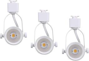 img 4 attached to 🔦 Cloudy Bay Juno Type LED Track Light Head - 3 Pack, 10W Dimmable, Adjustable Tilt Angle, CRI 90+ 3000K Warm White - Ideal for Accent Retail, White Finish