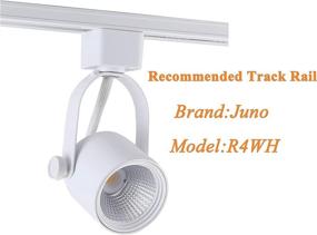 img 2 attached to 🔦 Cloudy Bay Juno Type LED Track Light Head - 3 Pack, 10W Dimmable, Adjustable Tilt Angle, CRI 90+ 3000K Warm White - Ideal for Accent Retail, White Finish