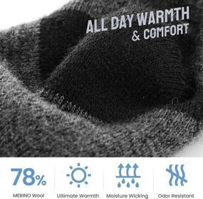 img 3 attached to 🧦 High-Quality Samsox Merino Wool Ski Socks: Over-the-Calf Snowboarding & Skiing Socks for Men & Women, Made in USA - 2 Pairs