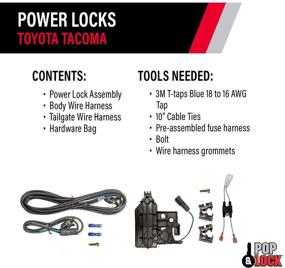 img 1 attached to Pop & Lock Power Tailgate Lock for Toyota Tacoma (2016-2021) and Tundra (2007-2021), PL8547HD - OEM Lock Compatible