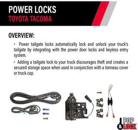 img 2 attached to Pop & Lock Power Tailgate Lock for Toyota Tacoma (2016-2021) and Tundra (2007-2021), PL8547HD - OEM Lock Compatible