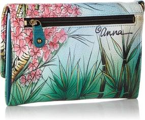 img 3 attached to Anna Anuschka Caribbean Women's Handbag Organizer Wristlet: Enhancing Style and Functionality in Handbags & Wallets