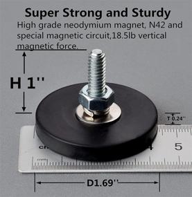 img 3 attached to 💪 MUTUACTOR Neodymium Threaded Vertical Pull Force: Unleashing Maximum Magnetic Power!