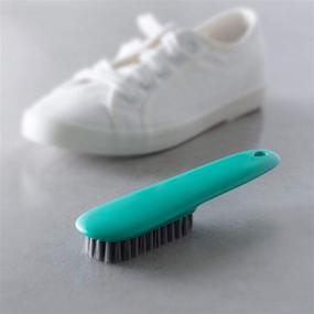 img 1 attached to 🧼 Bluegreen Scrubbing Brush 2 Pack: Efficient Household Laundry Scrub Brush for Clothes, Shoes, and Sneakers - Portable Soft Plastic Cleaning Washing Brush with Comfortable Grip