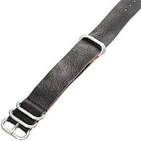 img 1 attached to Genuine Italian Leather Watch Strap Men's Watches