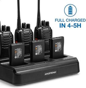 img 3 attached to ⚡️ BAOFENG BF-888S 6-Way Charger: Multi-Unit Base for BF-888S H-777 BF-88ST Walkie Talkies, Batteries - 1Pack Included