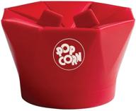 🍿 discover the chef'n poptop microwave popcorn popper (cherry): perfectly popped popcorn in minutes! logo