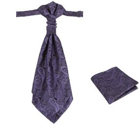 img 4 attached to Epoint C B AQ K 012 Microfiber Paisley Pre Tied Men's Accessories