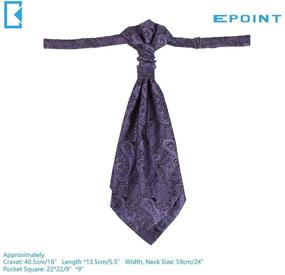 img 3 attached to Epoint C B AQ K 012 Microfiber Paisley Pre Tied Men's Accessories