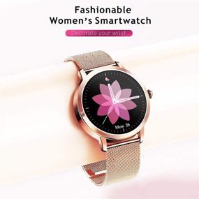 img 3 attached to 👩 RAIMI Women's Fashion Smart Watch: Sport Fitness Activity Tracker with Heart Rate, Blood Pressure Monitor, Sleep Tracker, IP67 Waterproof, Google Fit Sync, iOS & Android App Compatibility