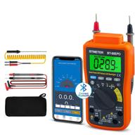 📱 btmeter bt-90epd bluetooth app digital multimeter: auto ranging multi-tester with 4000 counts data logging on mobile phone for ac/dc voltage current resistance temperature logo