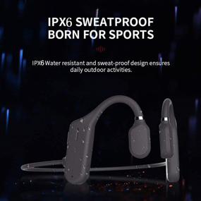 img 1 attached to 🎧 Waterproof Bluetooth 5.0 Wireless Sports Headphones with Mic - Ideal for Sport Jogging, Running, Cycling, Hiking, Indoor and Outdoor Use