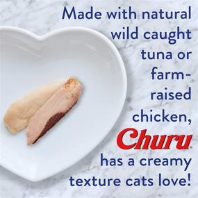 img 2 attached to 🐱 INABA Churu Cat Treats, Grain-Free Lickable Creamy Purée with Vitamin E & Taurine, 0.5oz each Tube, 24 Tubes (4 per Pack), Tuna with Salmon Recipe