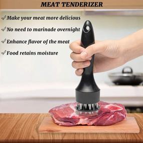 img 1 attached to Tenderizer Oasisblossom Stainless Tenderizing Marinade