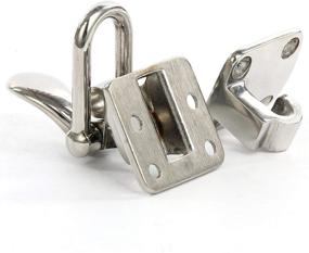 img 2 attached to Stainless Steel Pair of 90 Degree Clamp-Locking Cam Latches by Amarine Made for Boat, RV, Caravan, Attic Hatch Doorway