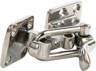 stainless steel pair of 90 degree clamp-locking cam latches by amarine made for boat, rv, caravan, attic hatch doorway логотип