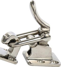 img 3 attached to Stainless Steel Pair of 90 Degree Clamp-Locking Cam Latches by Amarine Made for Boat, RV, Caravan, Attic Hatch Doorway
