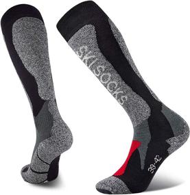 img 4 attached to ❄️ Warmth and Comfort in the Snow: TopAcsy Thermal Ski Socks for Men and Women